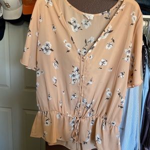 Sienna sky peplum top